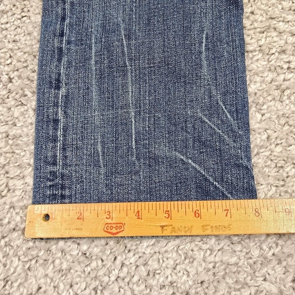 Cult of Individuality Jeans Mens 34x34 Blue Rebel Slim Medium Wash Button Fly - Picture 14 of 15